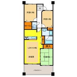 ライオンズ岐阜セントマークス壱番館の物件間取画像